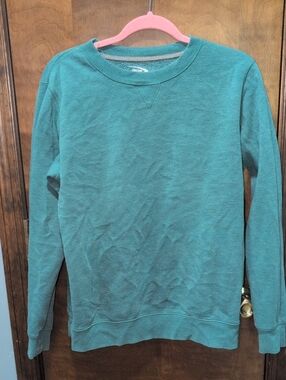Men's Crewneck Sweater - Teal Green